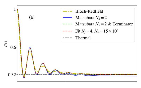 HEOM dynamics of a two-level system